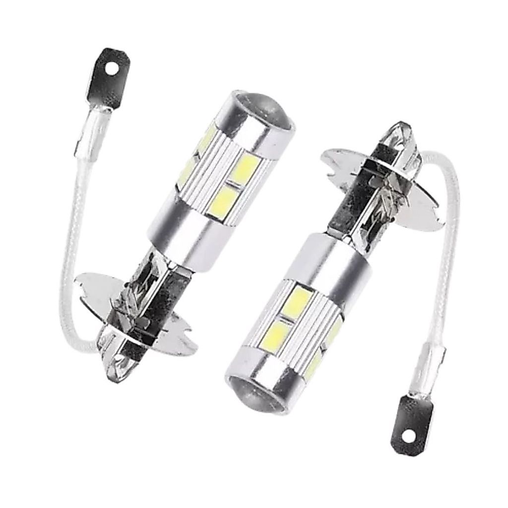KIT 2 LAMPADA H3 10 LED CREE BRANCO 12V