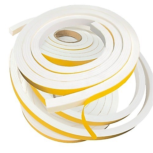 Fita de EVA Autocolante Branca Para Espelho e Decoração em Parede 15mm X Larg 2