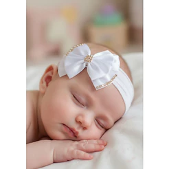 FAIXA BEBÊ MENINA! LAÇO LINDO! EM MEIA DE SEDA! FITA DE CETIM E PEDRARIAS! SUA PRINCESA AINDA MAIS LINDA! BABY LUXO!