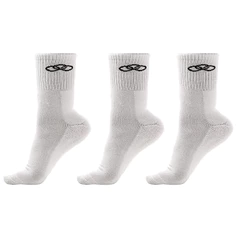 Meia Olympikus Tripack Cano Médio 3 Pares 39/44 Branco - Unissex
