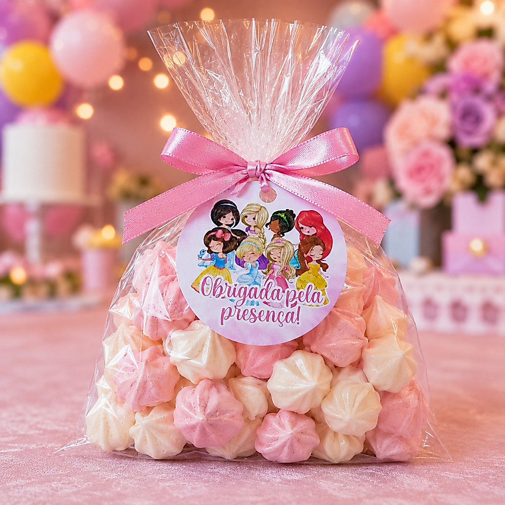 Tag Agradecimento Princesas Cute | Tag para Lembrancinhas | Aniversário | Infantil
