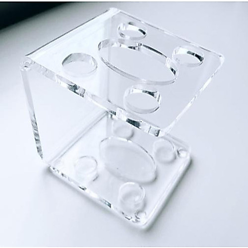 Suporte Para Escova E Pasta De Dentes De Acrílico Cristal Porta Escovas Decoração Minimalista