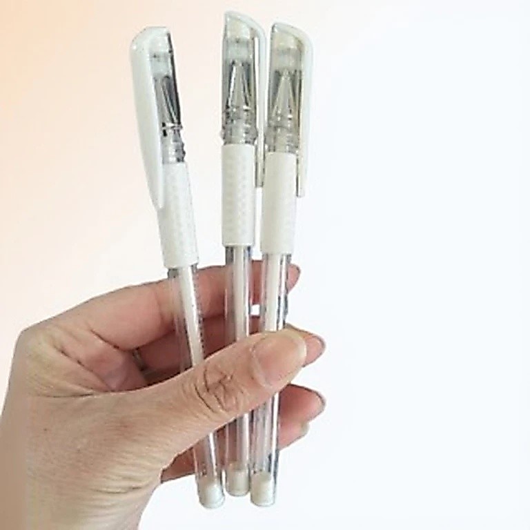 Kit 1/2/3 Caneta Em Gel Para Marcação De Sobrancelha Design Micropigmentação Branca Microblading