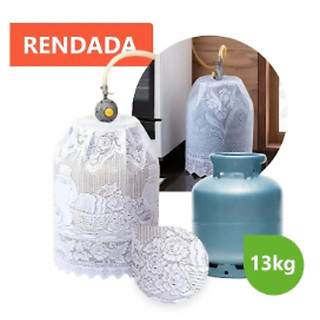 Capa Botijão De Gás Renda Cozinha Sortido Poliéster - Sortido
