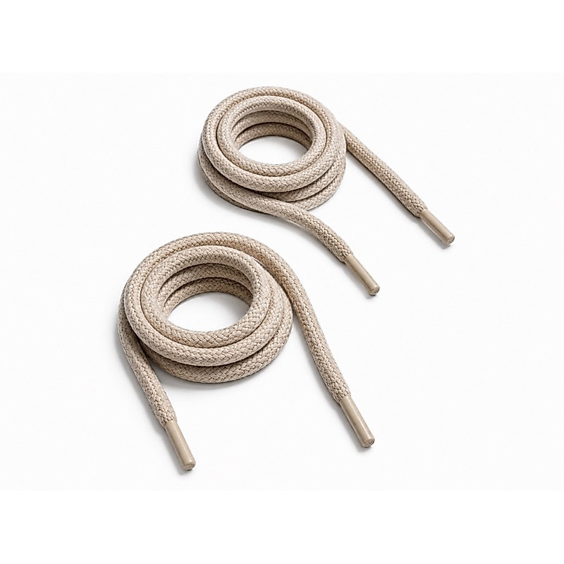 Cordão de Algodão Trançado 10mm – 1,50m - O par - Cor Gelo