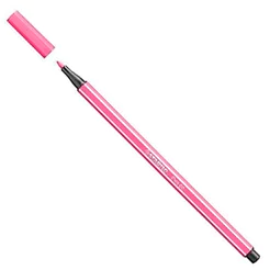 Caneta hidrográfica Ponta Sintética 68/17 Rosa Chiclete Stabilo