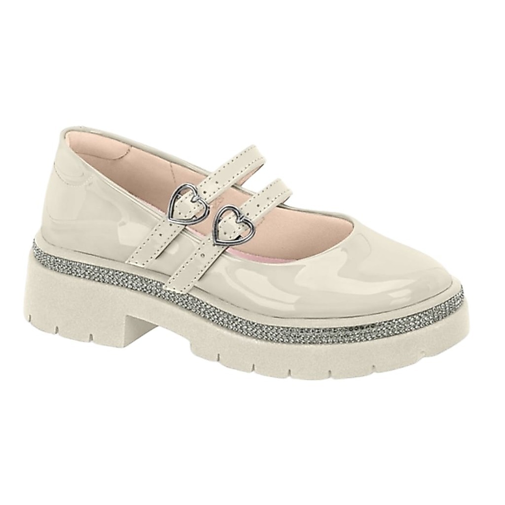 Sapato Infantil Plataforma Menina Fivela Coração Molekinha original 2576202