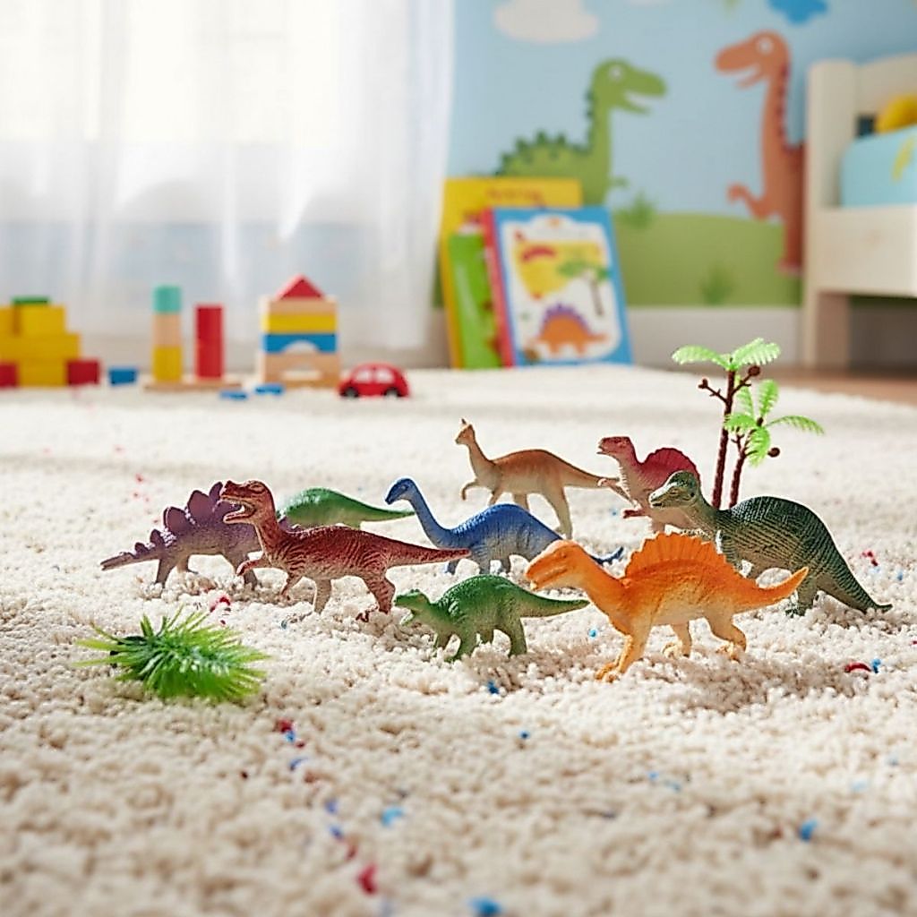 Conjunto Miniaturas Dinossauros e Animais Sortidos em Plástico Resistente Educativo Infantil