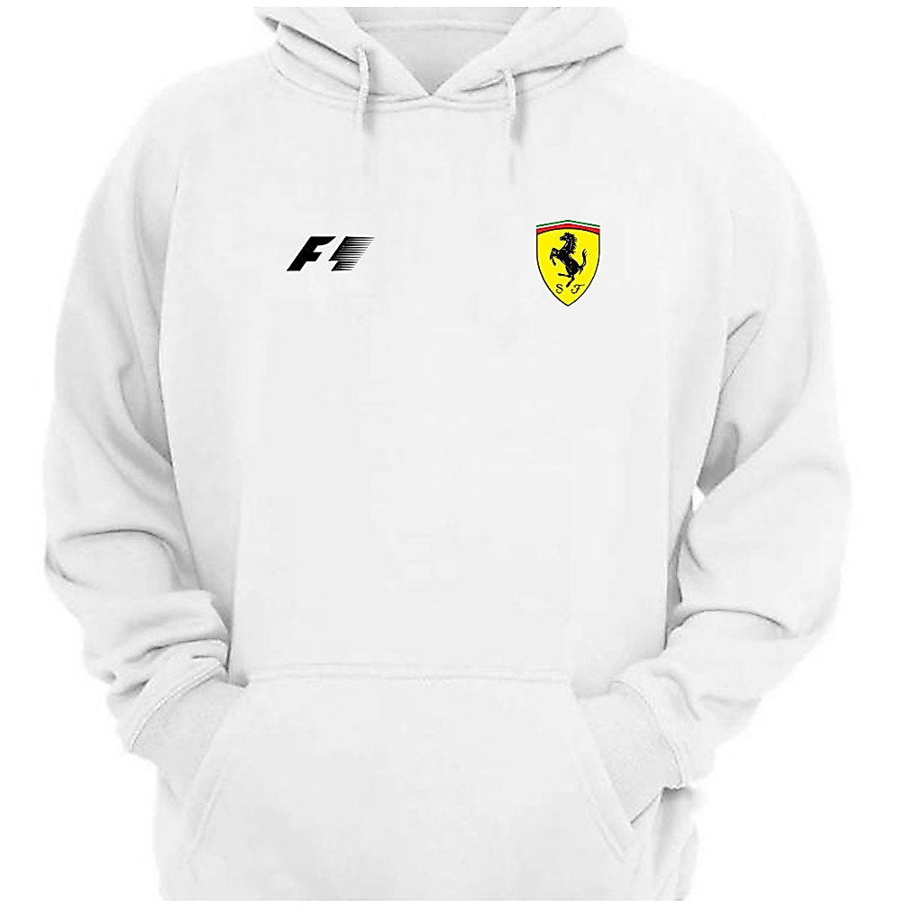 Moletom Blusa de Frio Moletom Masculino Blusa da Ferrari Casaco com capuz