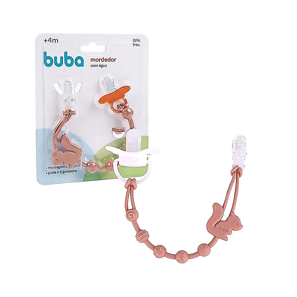 Prendedor de Chupeta em Silicone Cloudy Esquilo 22389 - Buba