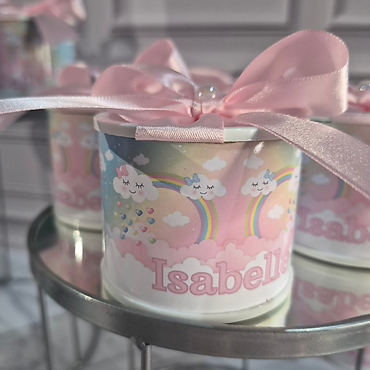Kit Tubolata Personalizada 5x6cm Lembrancinha Maternidade Batizado Aniversario Cha de Bebe qualquer tema