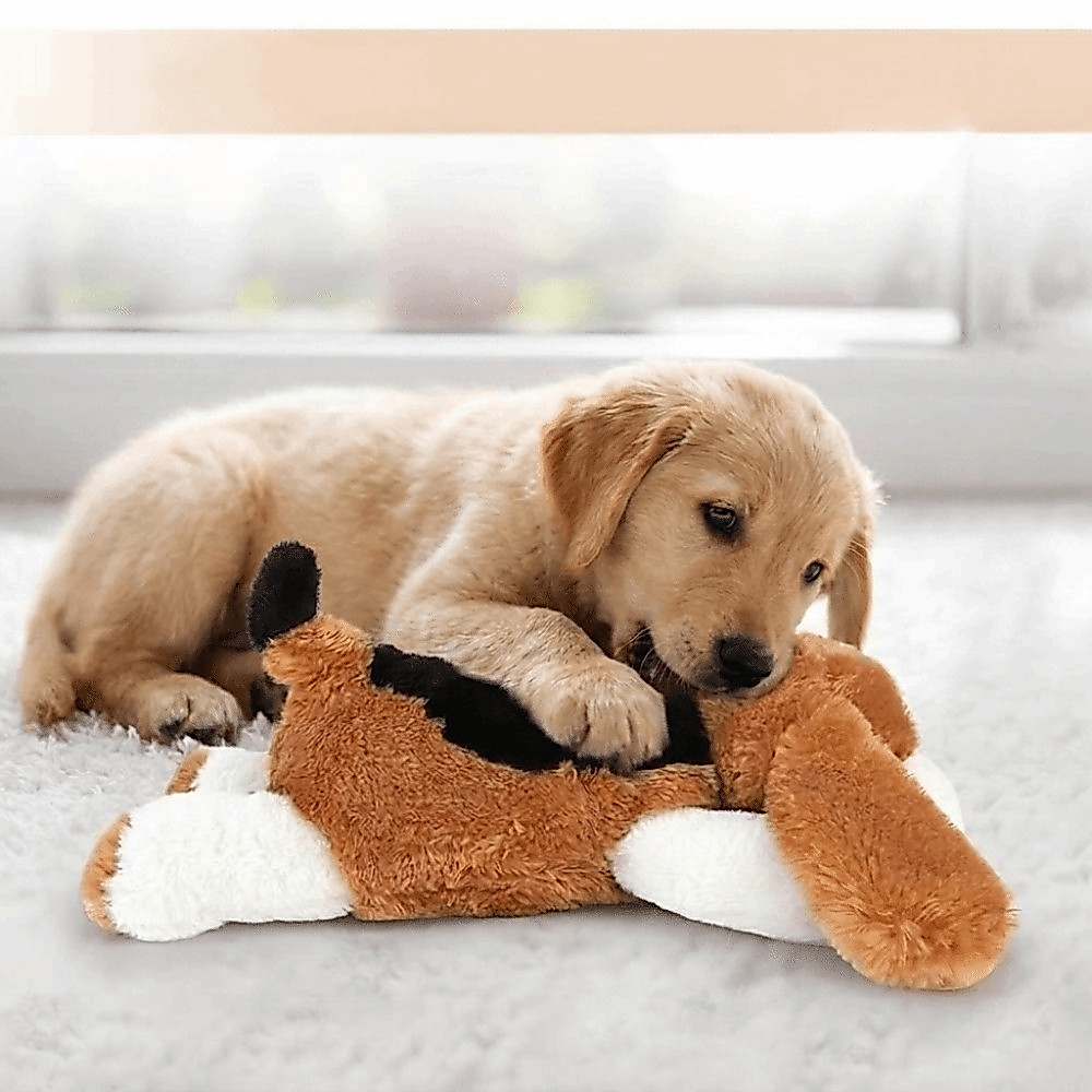 Brinquedos De Pelúcia Calmantes Para Animais De Estimação , Brinquedo Confortável Do Cão Alívio Da Ansiedade Luxuoso Mac