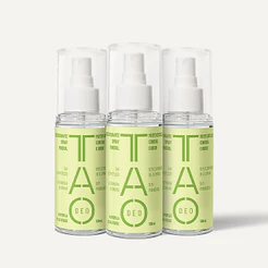 Kit com 3 Desodorante Natural Spray 100ml Camomila & Chá Verde Vegano