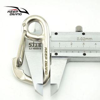 XYLWJ818 mergulho 316 aço inoxidável dobra simples gancho única cabeça mergulho BCD equipamento primavera gancho liberaç