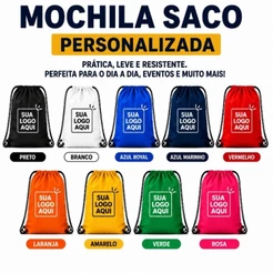 Mochila Saco Personalizada 30unidades