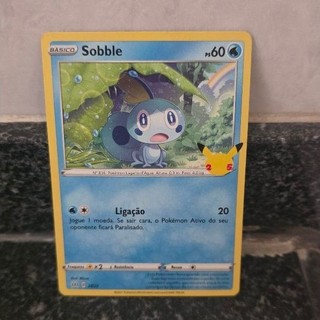 Carta Pokémon Sobble - Coleção 25º Aniversário (Celebrations) - Português
