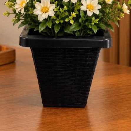 Kit 10 Vasos De Flor 300ml Preto