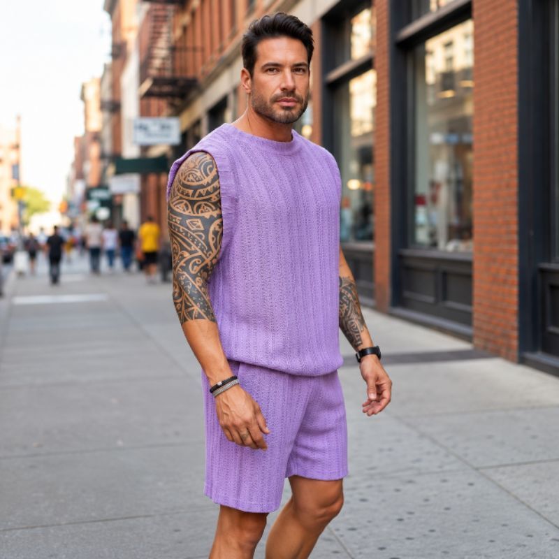 Conjunto masculino tricot linha Summer
