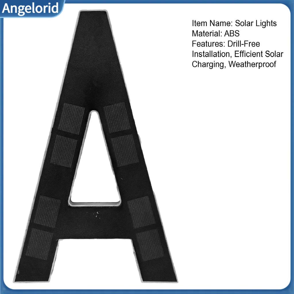Solar Illuminated House Numbers Number Light Led Sign 9-inch Waterproof Auto On/off Backlight Address Plaque No-drill In