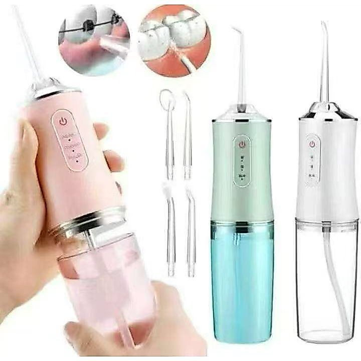 Irrigador Dental Elétrico Oral Portátil Recarregável USB 220ml Limpeza Para família ou viagem