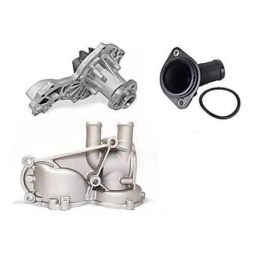 Kit Bomba D'agua Motor Ap Com Correia Poly V Gol Saveiro Par