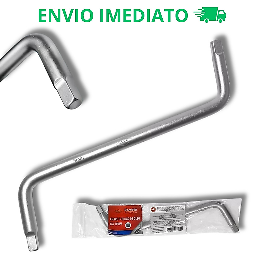 Chave Para Bujão 8x10mm Quadrado Óleo Renault E Peugeot Cr-m