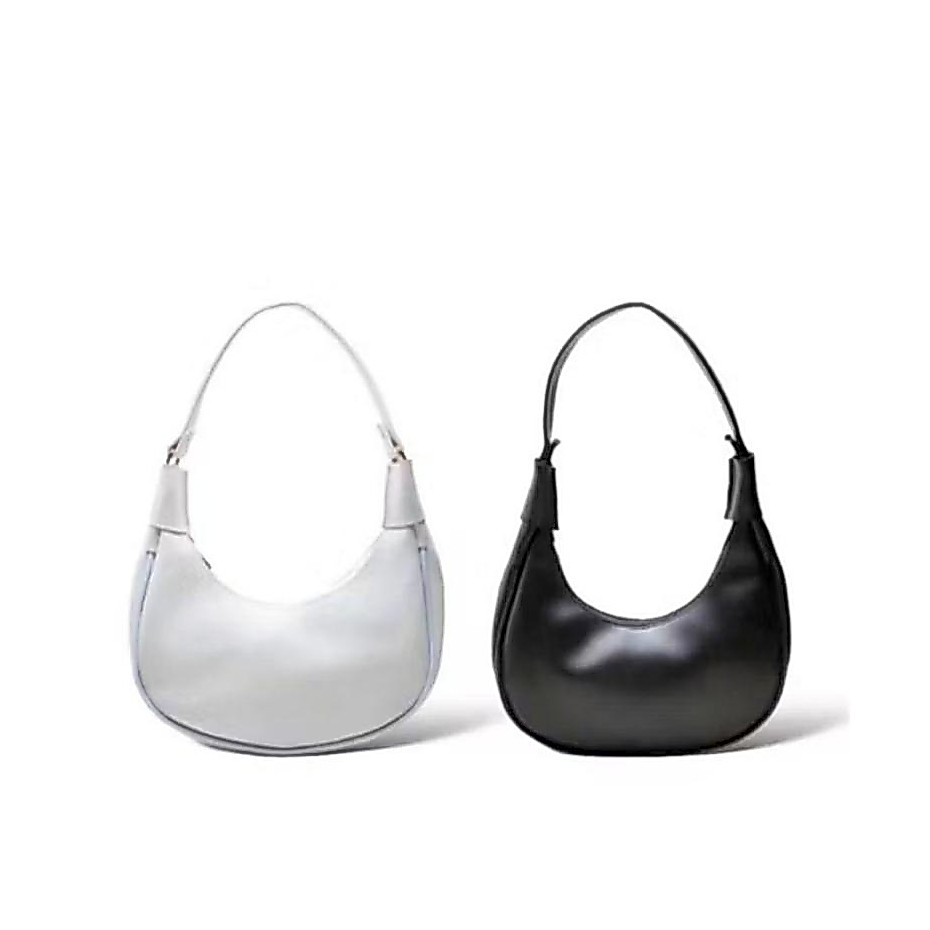 Kit 2 Bolsa Feminina Baguete Meia Lua de Ombro Estilosa em Couro