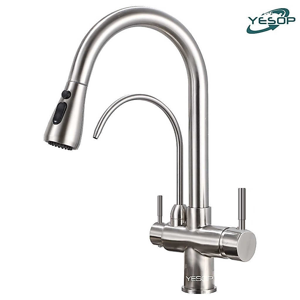 YESOP Torneira Cozinha Gourmet Com Saída Para Filtros Misturador Monocomando Ext
