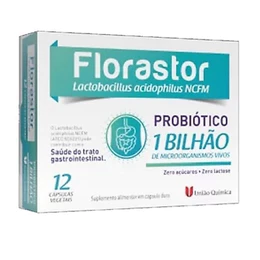 Florastor 1 Bilhão Probiótico Com 12 Cápsulas Sem Sabor
