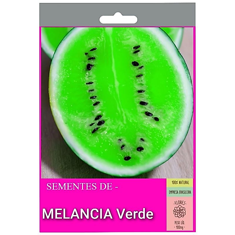 Melancia Verde Tailandesa Doce e Suculenta – 10 Sementes