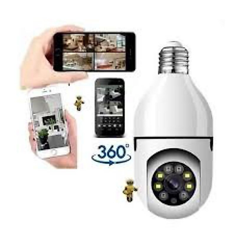 Câmera ip lâmpada 1080p hd panorâmica sem fio de segurança em casa wi fi cctv App Dafu