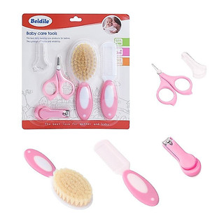 Kit Higiene Bebê Completo 5 Peças - Para Recém-Nascido com Escova Macia