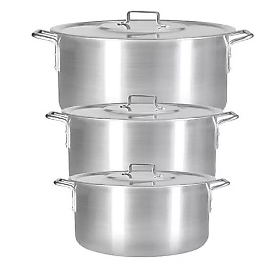 kit panela feijoada de alumínio 3 peças