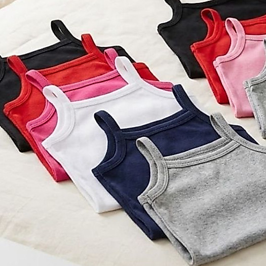 Kit Blusa Alcinha Menina 1 ao 14 Anos Infantil Verão Calor Algodão