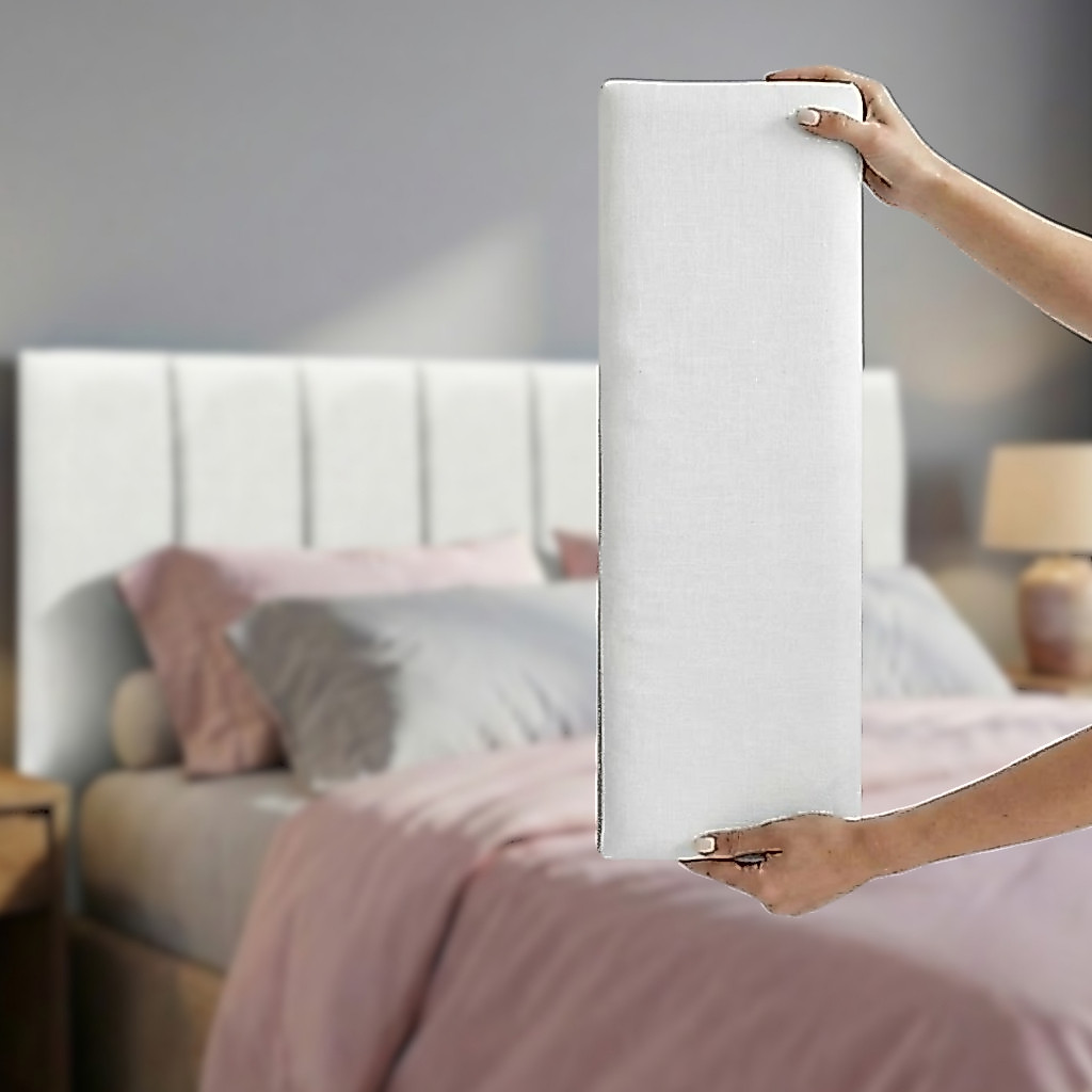 Cabeceira Cama Box Queen Modular Estofada Autocolante 50x20 Kit Placas Painel Qu