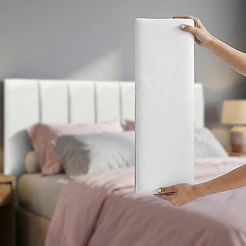 Cabeceira Cama Box Queen Modular Estofada Autocolante 50x20 Kit Placas Painel Quarto