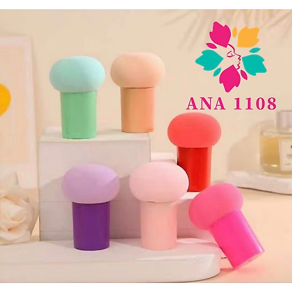 ANA 1108 KIT 12PCS Esponja de Cogumelo Para Maquiagem Make Puff Super Macio para Base e Corretivo — imagem 2 de 2