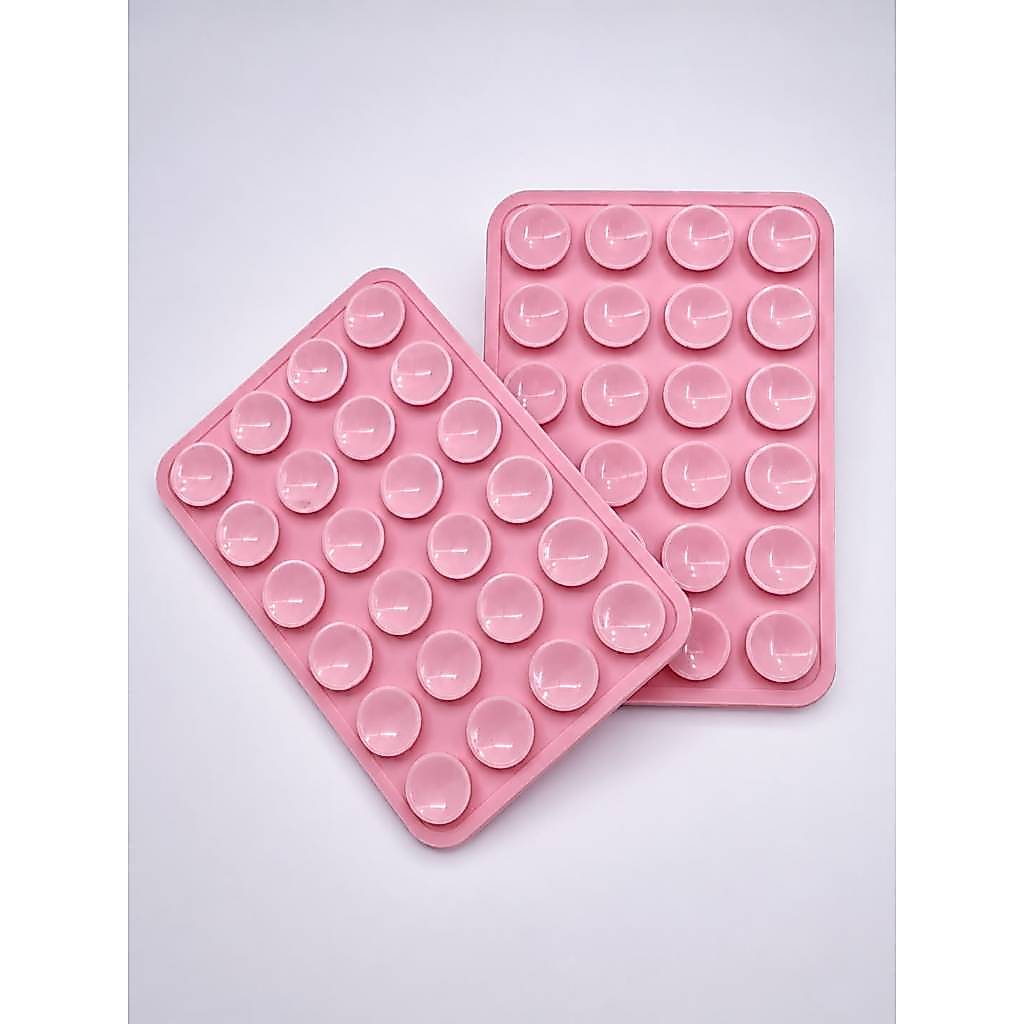 Suporte de Celular com ventosa dupla face de silicone reutilizável