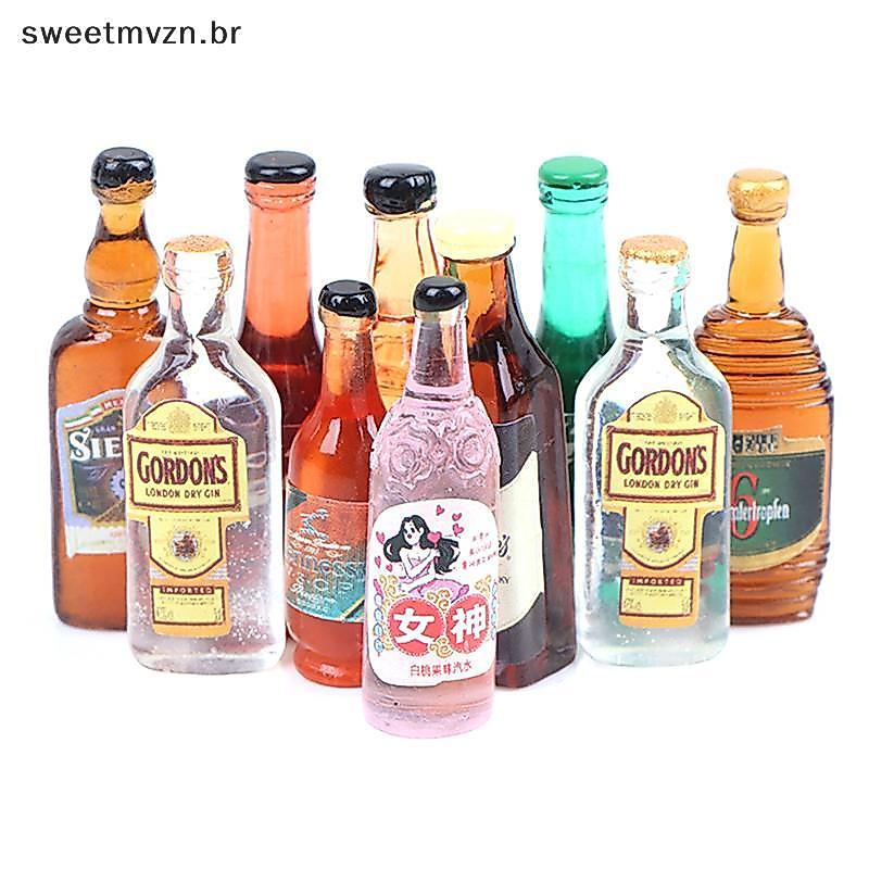 sweetmvzn 10 Peças 1 : 12 Casa De Bonecas Em Miniatura Modelo De Bebidas Boneca Acessórios De Comida De Cozinha BR