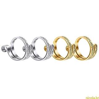 Nic Crochet Loop Rings Anéis Suporte Dedo Aberto Ajustáveis Para Tricô Rápido