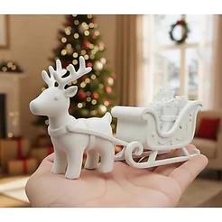 🎄MINI TRENÓ DE RENA COM PRESENTES – DECORAÇÃO DE NATAL 🎁✨