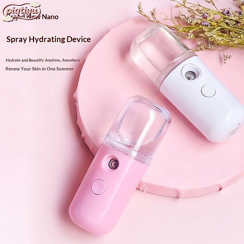 piqtiyu 1 Conjunto USB Recarregável Nano Névoa Facial Umidificador Portátil Para Viagens Caminhadas Ao Ar Livre Hidrataç