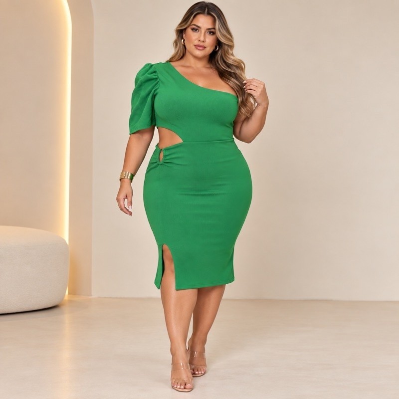 Vestido Feminino Plus Size Manga Princesa | REF: 27