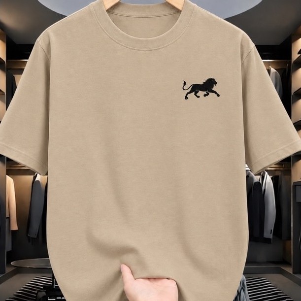 Camiseta Leão Camisa Masculina Streetwear 100% Algodão Diversas Cores