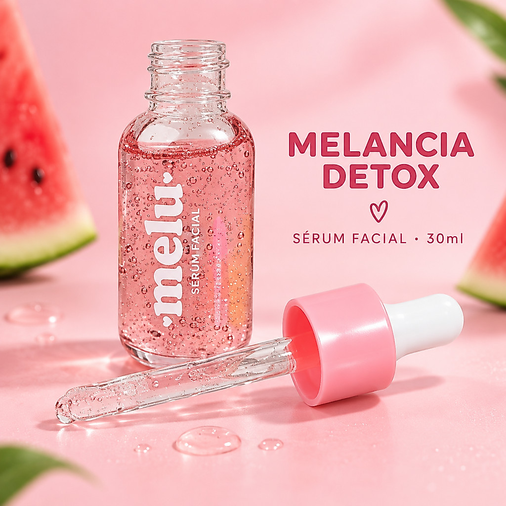 Sérum Facial Melu Ruby Rose Melancia Detox 30ml Original Skincare Facial