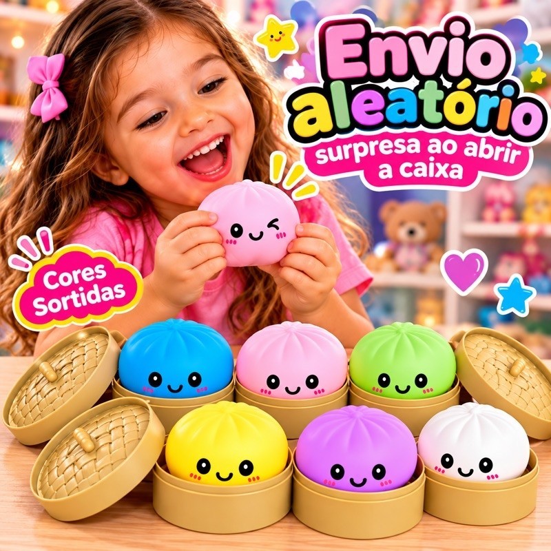 Taba Squishy Stitch - Antistress, Ninho Paozinho Brinquedo Sensorial - Alívio Stress e Diversão Aperta