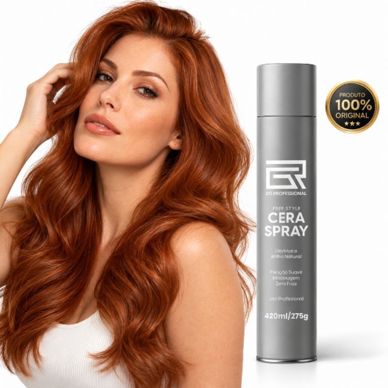 Cera spray modelo novo 420ml/275gr nova embalagem RG PROFESSIONAL