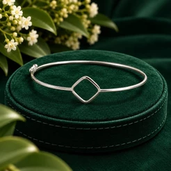 Bracelete Losango Vazado em Prata 925 - Elegante e sofisticado