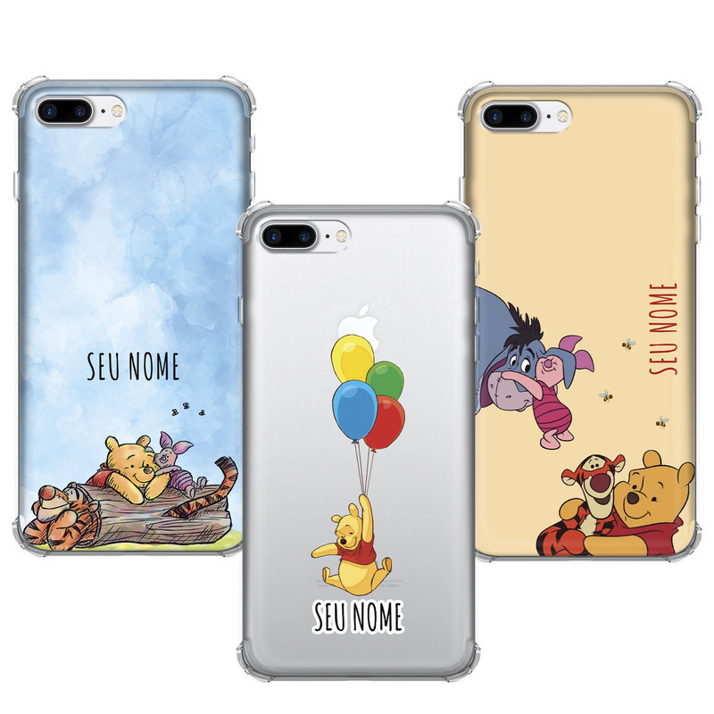 Capinha compatível com iPhone 7 Plus - Pooh