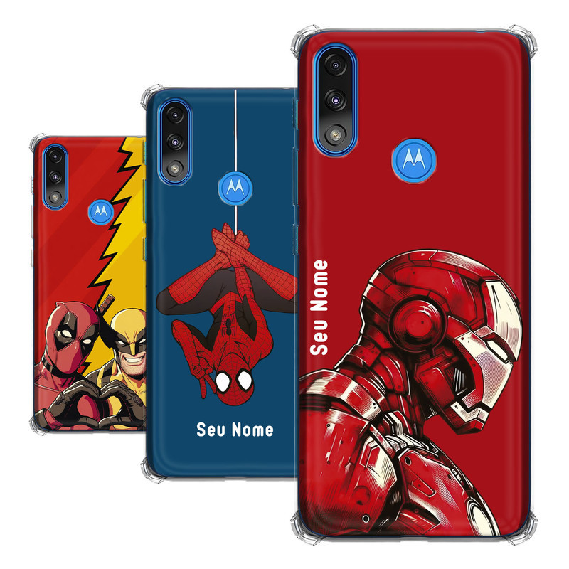 Capa para Motorola Moto E7 Power Coleção Heróis